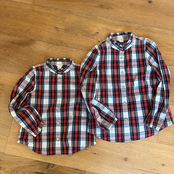 Crewcuts Other - Bundle of 2 Crewcuts girls Christmas tops with embellished buttons